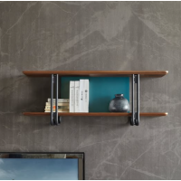 Wall mounted stylish shelf perfect for photos and books